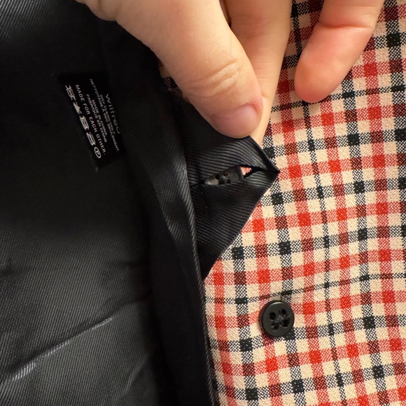 Aritzia Wilfred Margaux Plaid Double Breasted blazer - Picture 10 of 13